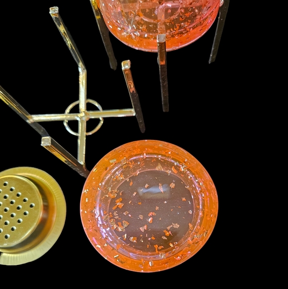 Gold and Pink Incense Candle Holder Set - Picture 7 of 7